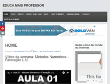 Tablet Screenshot of educamaisprofessor.net